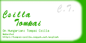 csilla tompai business card